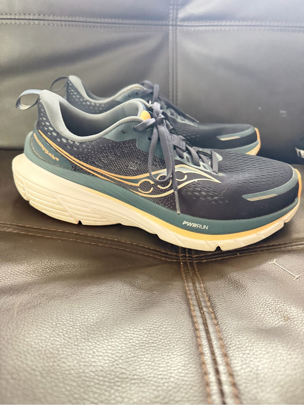 Saucony Women's Navy Teal and Gold Running Shoes